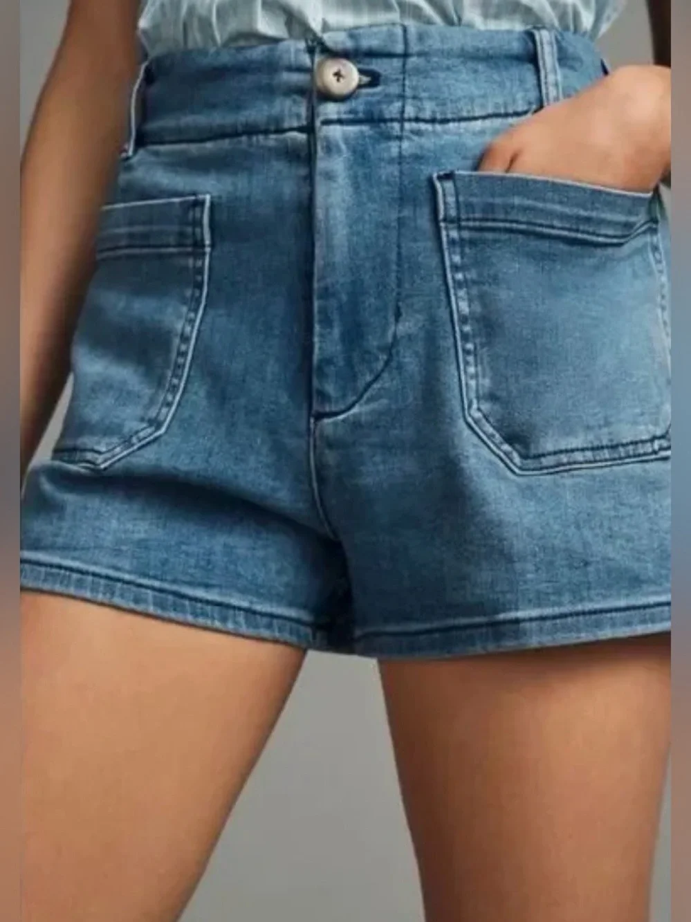 Anthropologie x Colette Denim Shorts Size 30 NWT - Picture 2 of 12